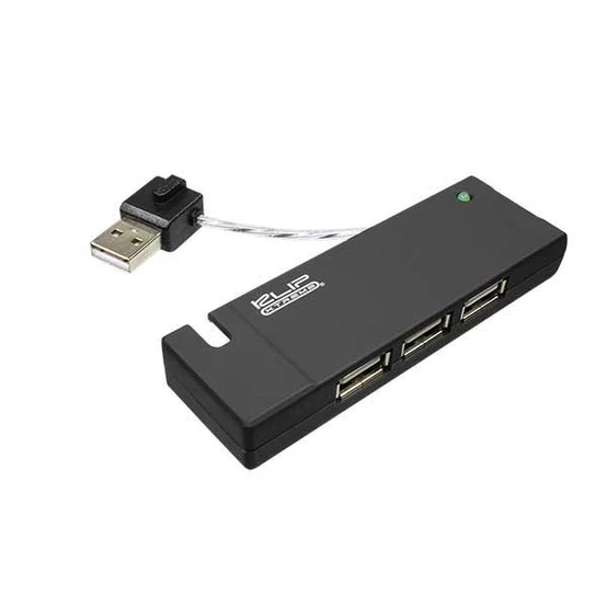 KLIP KUH-400B HUB USB A USB 4 PUERTOS NEGRO
