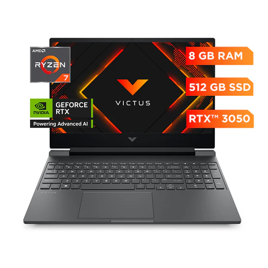 Laptop VICTUS 15 - AMD Ryzen 7 7445H, 8G, 512G